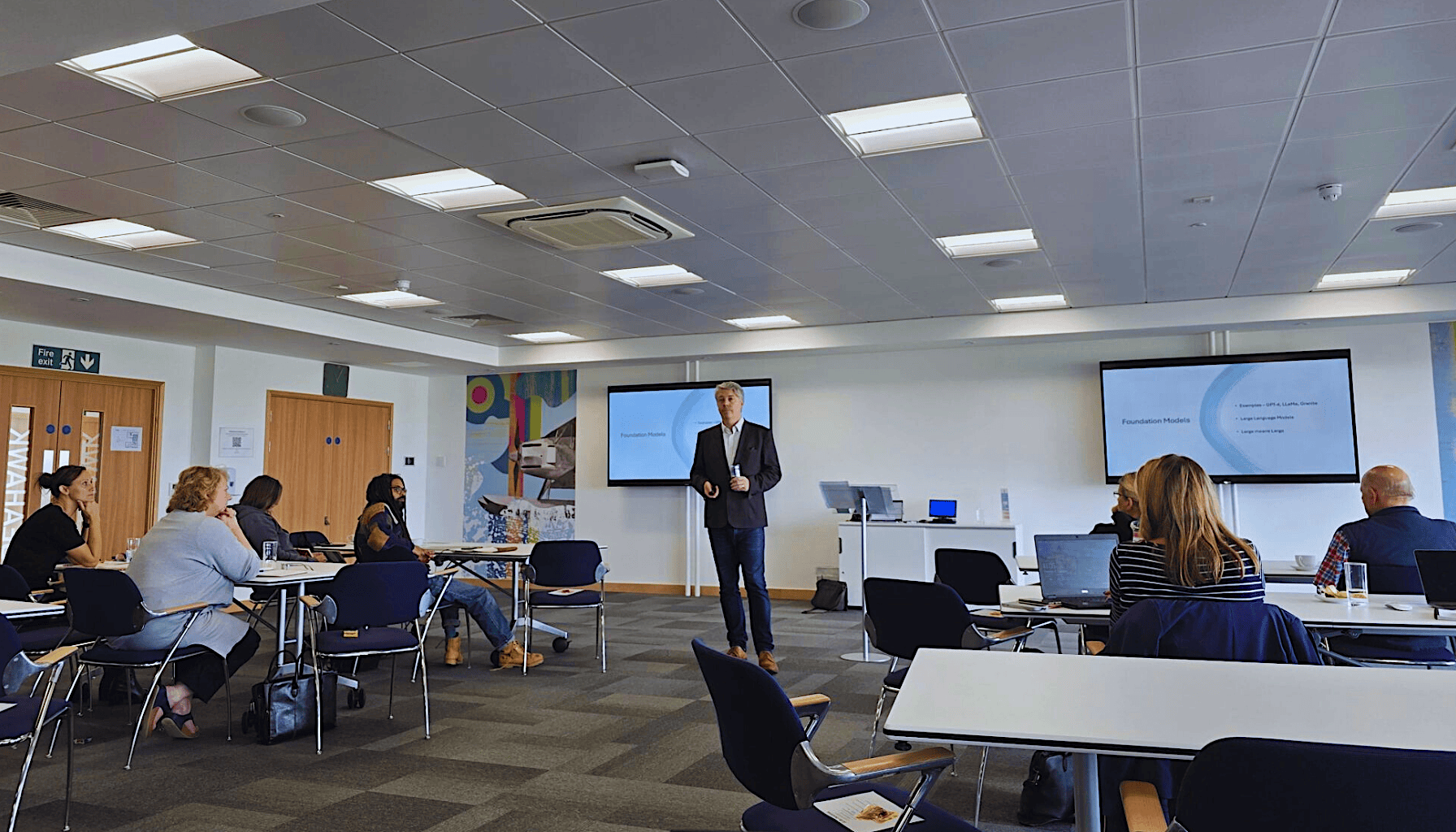 David presenting a workshop at Fareham Innovation Centre